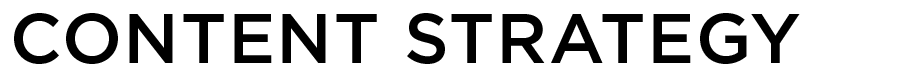 Content Strategy logo, black