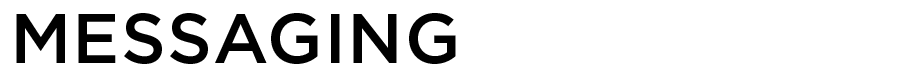 Messaging logo, black